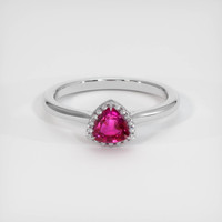 0.67 Ct. Ruby Ring, Platinum 950 1