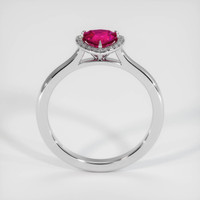 0.65 Ct. Ruby Ring, Platinum 950 3