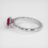 0.65 Ct. Ruby Ring, Platinum 950 4