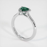0.83 Ct. Sapphire Ring, Platinum 950 2