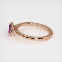 0.73 Ct. Pink Sapphire Ring, 14K Rose Gold 4