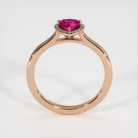 0.67 Ct. Ruby Ring, 14K Rose Gold 3