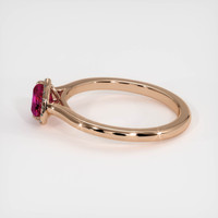 0.67 Ct. Ruby Ring, 14K Rose Gold 4