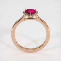 0.65 Ct. Ruby Ring, 14K Rose Gold 3