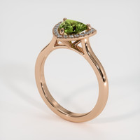 1.28 Ct. Sapphire Ring, 14K Rose Gold 2