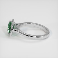 1.40 Ct. Bluish Green Sapphire Ring, 10K White Gold 4