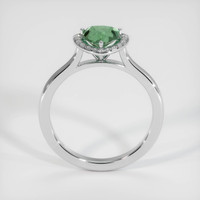 0.97 Ct. Bluish Green Sapphire Ring, 10K White Gold 3
