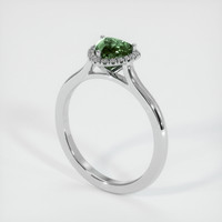 0.98 Ct. Sapphire Ring, 14K White Gold 2