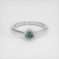 0.66 Ct. Sapphire Ring, 14K White Gold 1