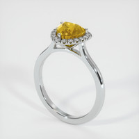 1.84 Ct. Sapphire Ring, 14K White Gold 2