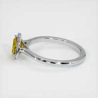 0.77 Ct. Sapphire Ring, 14K White Gold 4