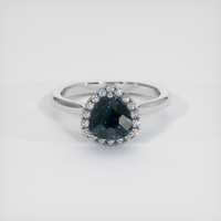 2.69 Ct. Sapphire Ring, 18K White Gold 1