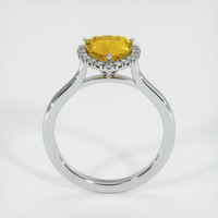 1.84 Ct. Yellow Sapphire Ring, 18K White Gold 3