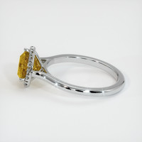1.84 Ct. Yellow Sapphire Ring, 18K White Gold 4