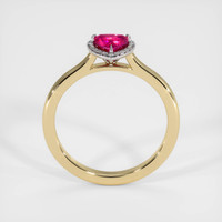 0.60 Ct. Ruby Ring, 14K White & Yellow 3