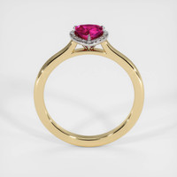 0.67 Ct. Ruby Ring, 14K White & Yellow 3