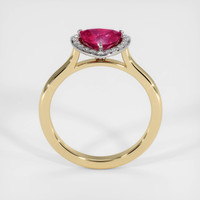 1.16 Ct. Ruby Ring, 14K White & Yellow 3