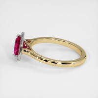 1.16 Ct. Ruby Ring, 14K White & Yellow 4