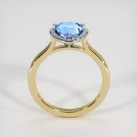 1.01 Ct. Blue Sapphire Ring, 14K White & Yellow 3