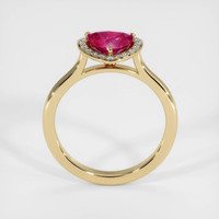 1.16 Ct. Pinkish Red Ruby Ring, 10K Yellow Gold 3