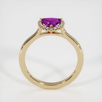 0.73 Ct. Pink Sapphire Ring, 14K Yellow Gold 3