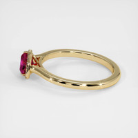 0.67 Ct. Ruby Ring, 14K Yellow Gold 4