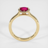 0.65 Ct. Ruby Ring, 14K Yellow Gold 3