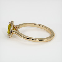 0.77 Ct. Sapphire Ring, 14K Yellow Gold 4