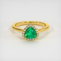Emerald Ring 0.69 Ct., 18K Yellow Gold Preview