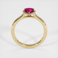 0.67 Ct. Ruby Ring, 18K Yellow Gold 3
