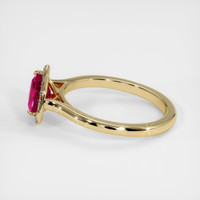1.16 Ct. Ruby Ring, 18K Yellow Gold 4
