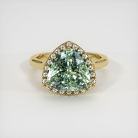 6.36 Ct. Sapphire Ring, 18K Yellow Gold 1