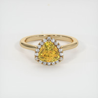 1.84 Ct. Sapphire Ring, 18K Yellow Gold 1