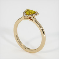 0.77 Ct. Yellow Sapphire Ring, 18K Yellow Gold 2
