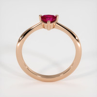 0.49 Ct. Ruby Ring, 14K Rose Gold 3