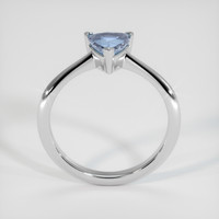0.92 Ct. Greyish Blue Sapphire Ring, 10K White Gold 3