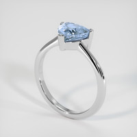 2.18 Ct. Bi Color Sapphire Ring, 10K White Gold 2