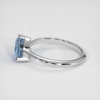 2.18 Ct. Bi Color Sapphire Ring, 10K White Gold 4