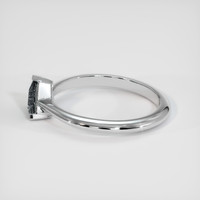 0.65 Ct. Grey Sapphire Ring, 10K White Gold 4
