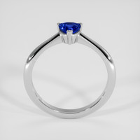 0.70 Ct. Blue Sapphire Ring, 14K White Gold 3