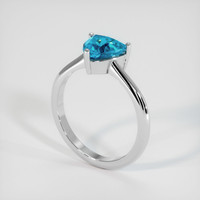 2.20 Ct. Gemstone Ring, 18K White Gold 2