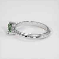 0.96 Ct. Sapphire Ring, 18K White Gold 4