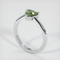1.34 Ct. Sapphire Ring, 18K White Gold 2