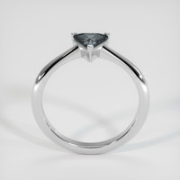 0.65 Ct. Sapphire Ring, 18K White Gold 3