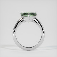 6.36 Ct. Bluish Green Sapphire Ring, 18K White Gold 3