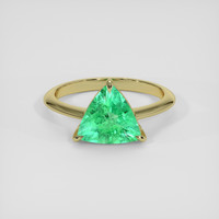 1.88 Ct. Emerald Ring, 18K Yellow Gold 1