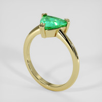 1.88 Ct. Emerald Ring, 18K Yellow Gold 2