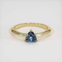 0.56 Ct. Sapphire Ring, 18K Yellow Gold 1
