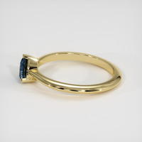 0.56 Ct. Sapphire Ring, 18K Yellow Gold 4