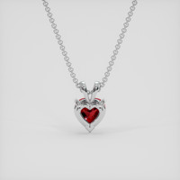 0.76 Ct. Ruby Pendant, Platinum 950 4